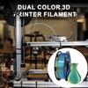 Satin Finish Multicolor Filament Silk PLA 3D Printer 1.75mm, 1kg Spool High Toughness FDM Accessories Filament, for Models Printing Strong