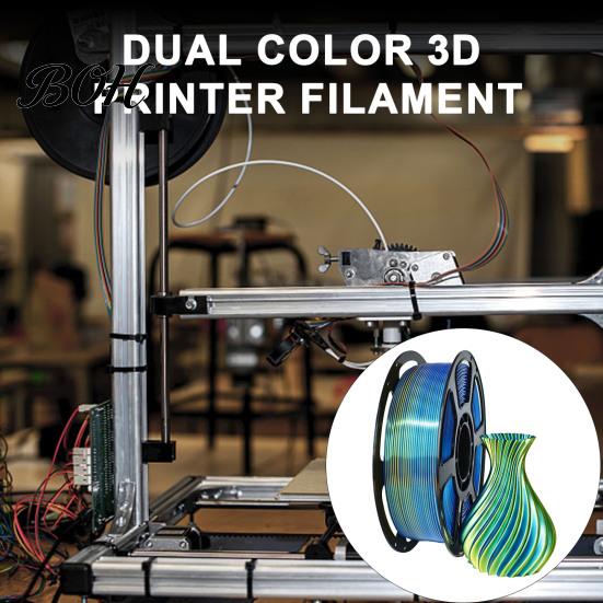 Satin Finish Multicolor Filament Silk PLA 3D Printer 1.75mm, 1kg Spool High Toughness FDM Accessories Filament, for Models Printing Strong