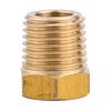 Stylish Brass 14 NPT Male To 18 NPT Female Pipe Reducer Adapter 1/4 NPT Male to 1/8 NPT Female Gold Color Coated