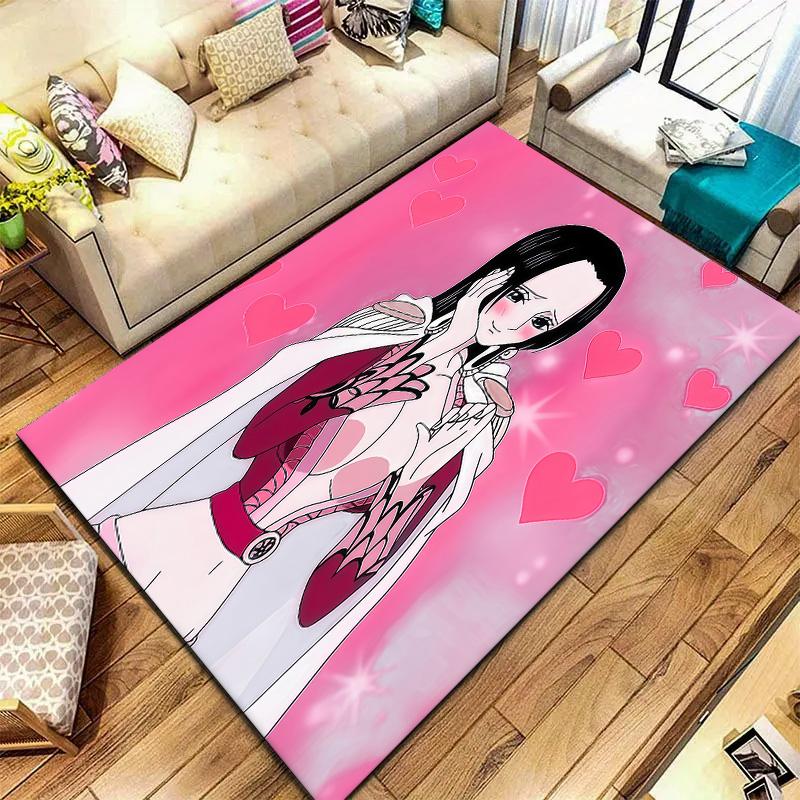 One Piece Boa Hancock Carpet Rug For Living Room Bedroom Home Sofa Decoration Kids Play Nonslip Floor Mat