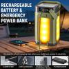 Solar Camping Light Rechargeable Portable LED Lights, with USB Charging, Waterproof IPX4