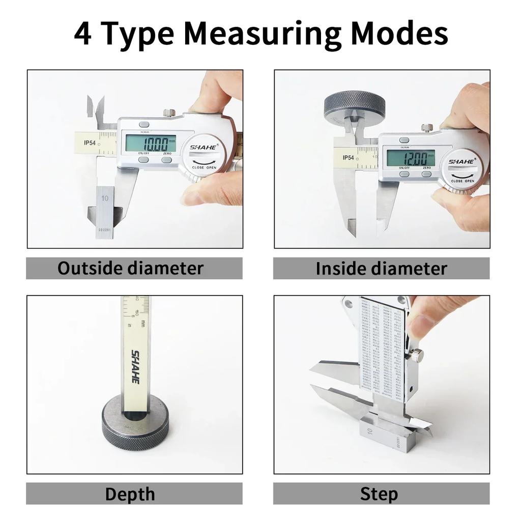 Digital Caliper 0-150 mm/6" Stainless Steel Digital Caliper Vernier Caliper Gauge Micrometer Electronic