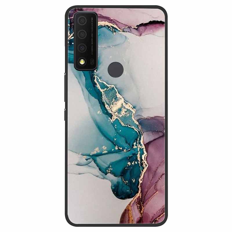 For TCL 30 XE 5G Case Marble Cat Soft Silicone Back Case for TCL 30 XL 30V 5G Phone Cover TCL30 XE T767W 30XE 5G Coque Funda Bag