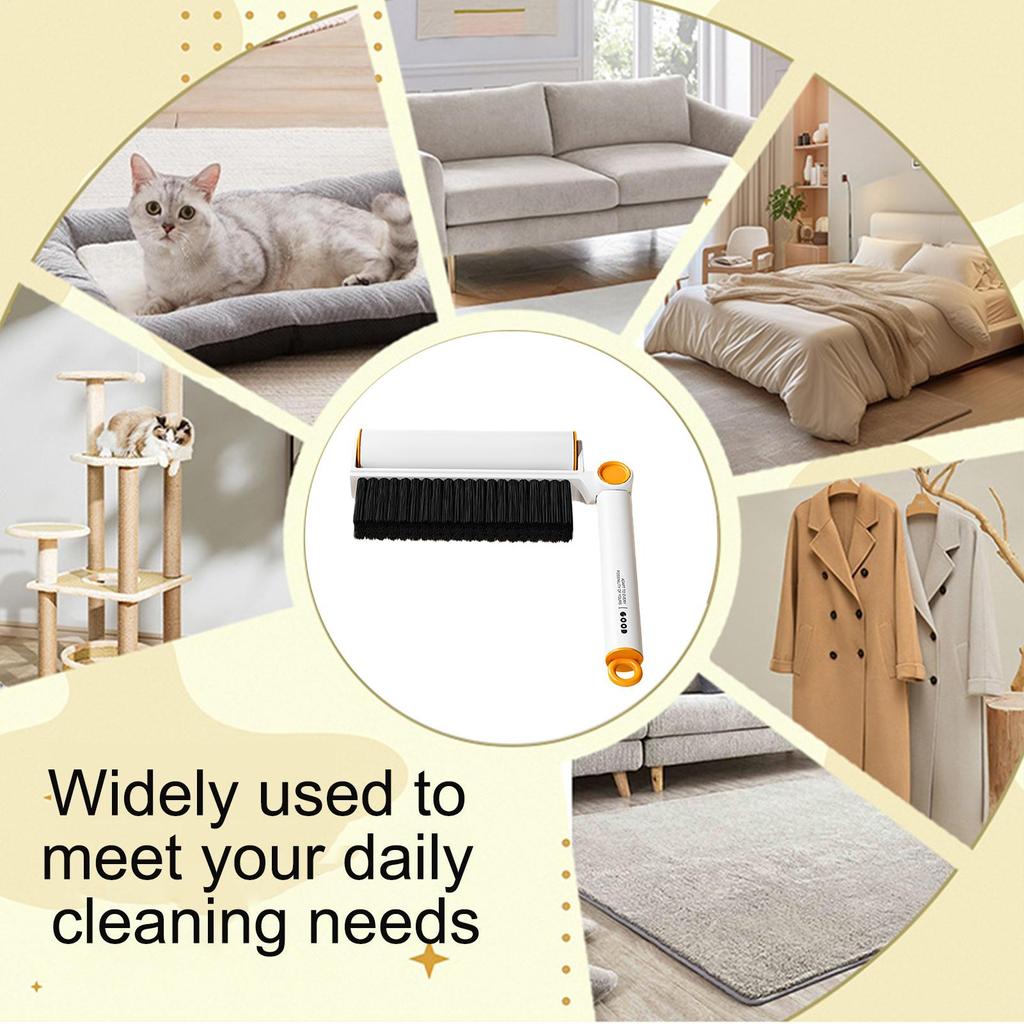Pet Hair Roller Sticky Dust Removal Tool Pet Hair Lint Roller For Clothing Sofa Furniture Carpet Floor Bed Comforter Car Travel