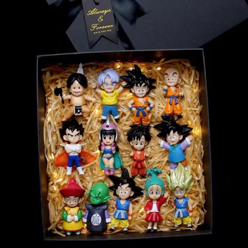 דרגון בול זי סופר סאיאן סון גוקו דמות אנימה סון גוהאן וג'יטה ברוולי פיקולו מאג'ין בו סט דמות פעולה דגם מתנות צעצוע