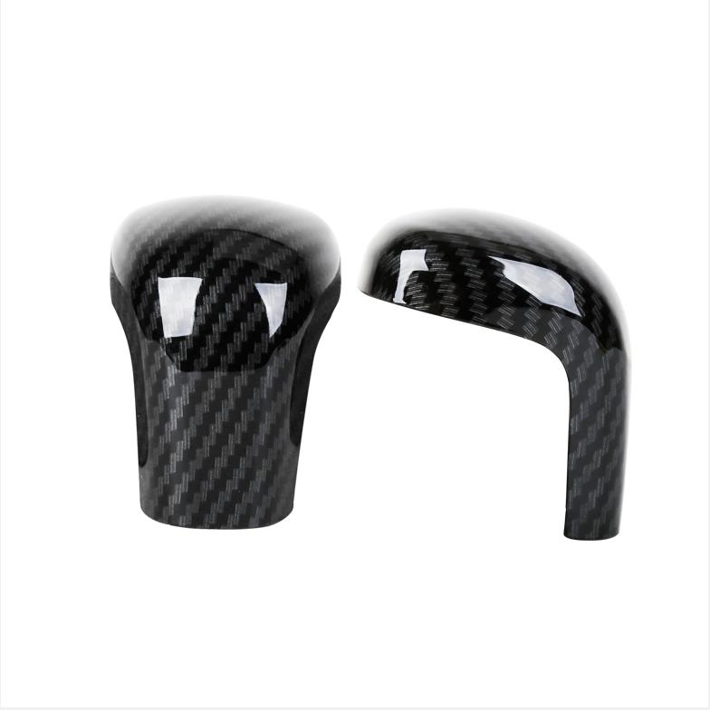 Carbon fiber look Gear Shift Knob Cover Trim 1pcs For Toyota Camry 2018-2024