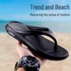 Men's EVA Flip-Flops: Thick-Soled, Non-Slip, Soft-Toed Beach Sandals for Summer