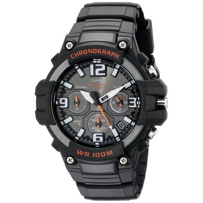 Casio Watch Chronograph MCW-100H-1AV Black Men s Overseas Model