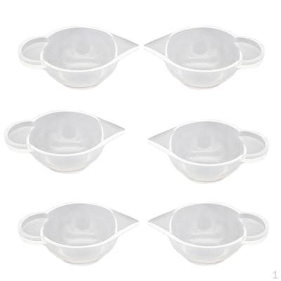 Pack of 6 Distribution Cup Reusable Silicone Mixing Cups for Liquid Epoxy Resin Jewelry Making