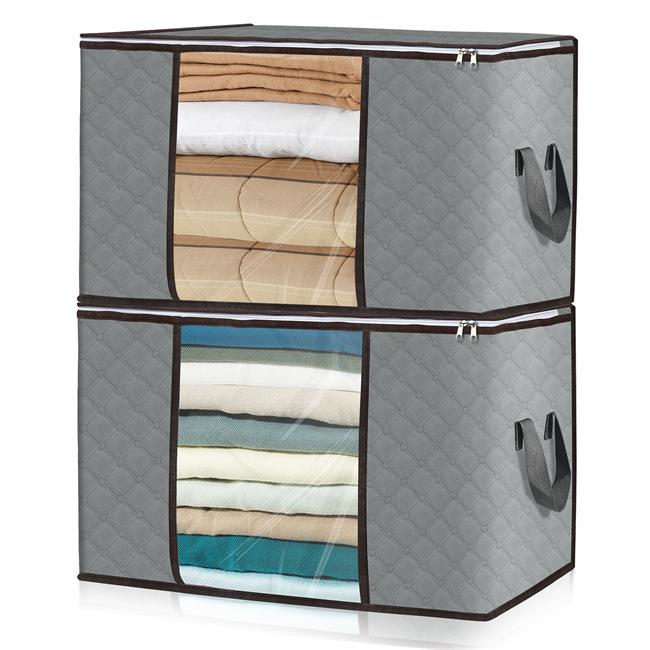 Thickened Cotton Quilt Bag: Durable, Dustproof, Large Capacity, Non-Woven Storage for Clothes