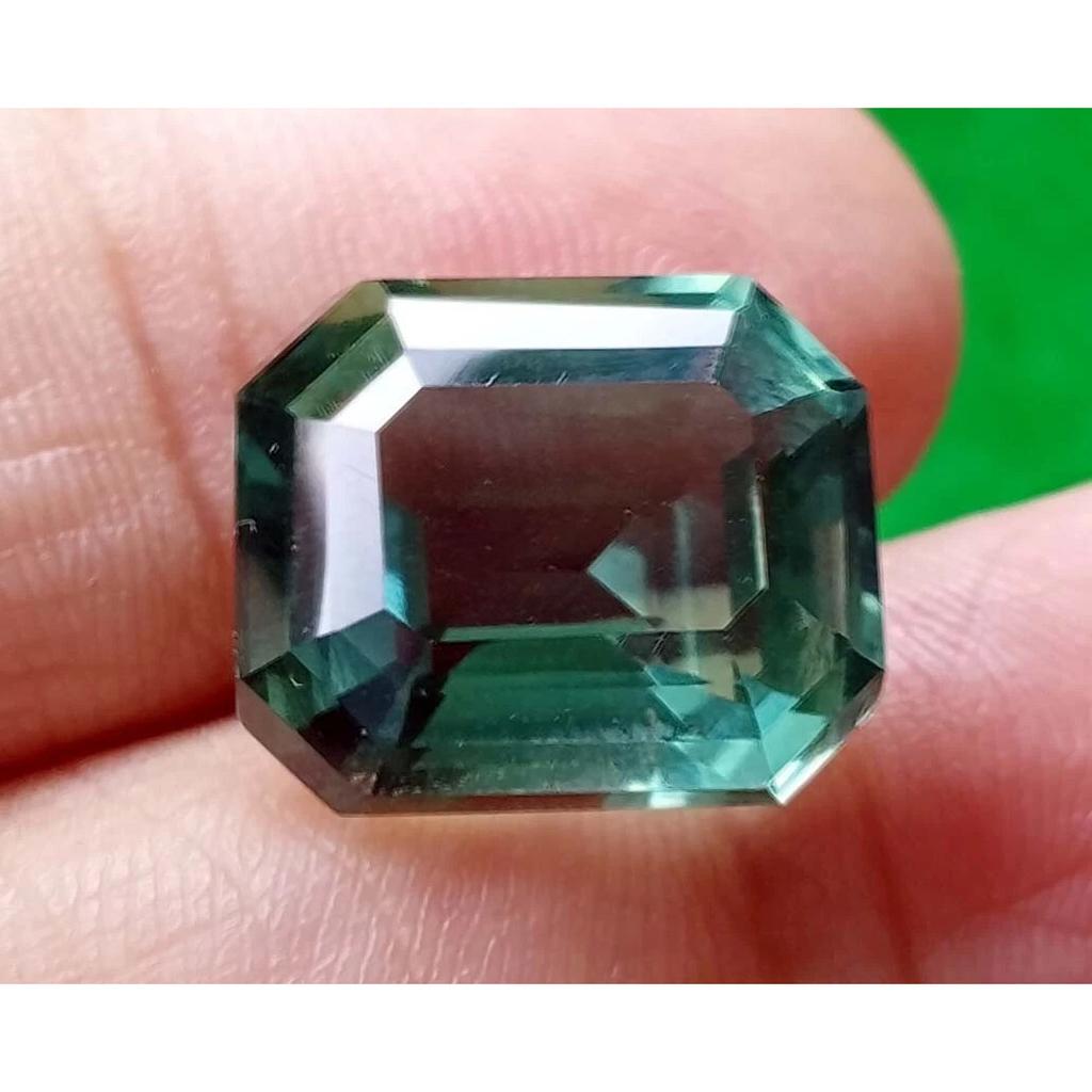 Certified Natural Green Tourmaline Emerald Cut 5-6 Ct Stunning Loose Gemstone