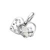 Pandora Cat and Love 925 Silver Pendant Unisex Couple Style 799546C01