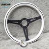 JDM Universal 14inch White Steering Wheel Classic Racing Sports Steering Wheel Car Accessories