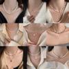 Elegant Fairy Bow Pearl Necklace - French Luxury Clavicle Chain for Women