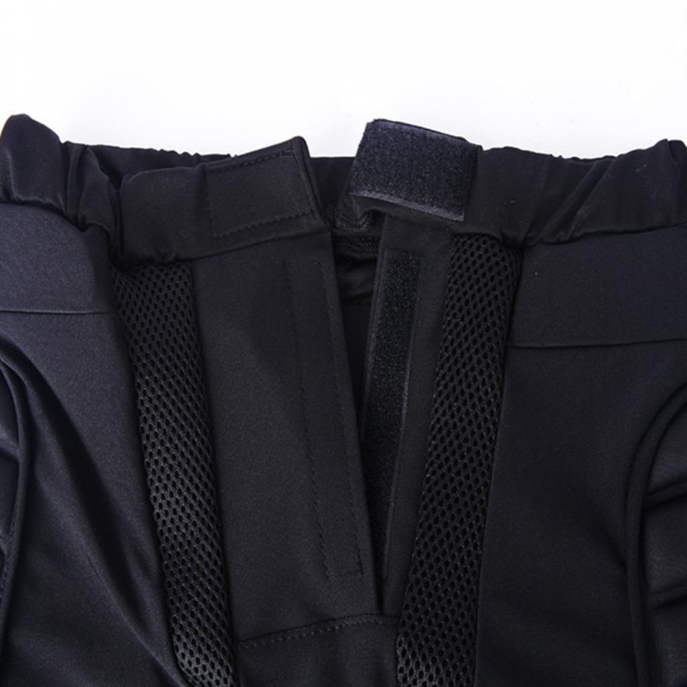 Unisex Polyester Motorcycle Snowboard Ski Protective Hip Butt Padded Shorts Cycling Clothing Black Breathable Shorts