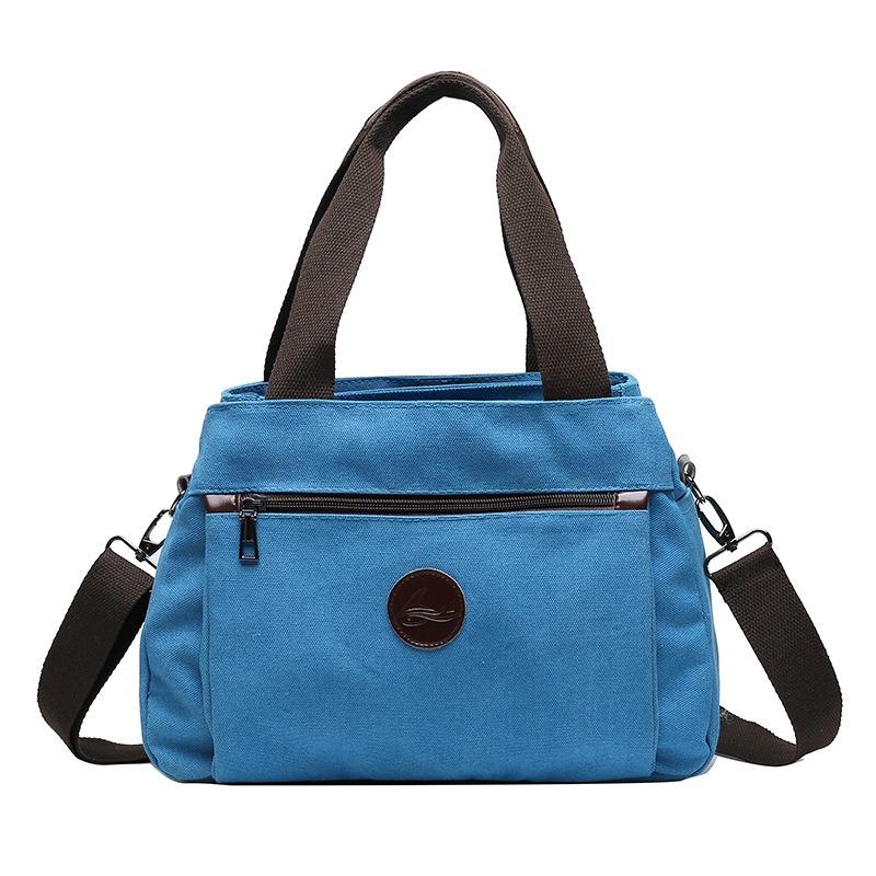 Kadın Kanvas Çanta Çanta Kadınlar için Omuz Messenger Crossbody Tote Büyük Kapasiteli İş Çantaları