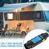 12V Trailer Tester 7 Pin Adapter Diagnostic Tools Wiring Check Light Test Plug Socket Car Truck Caravan Accessories Universal