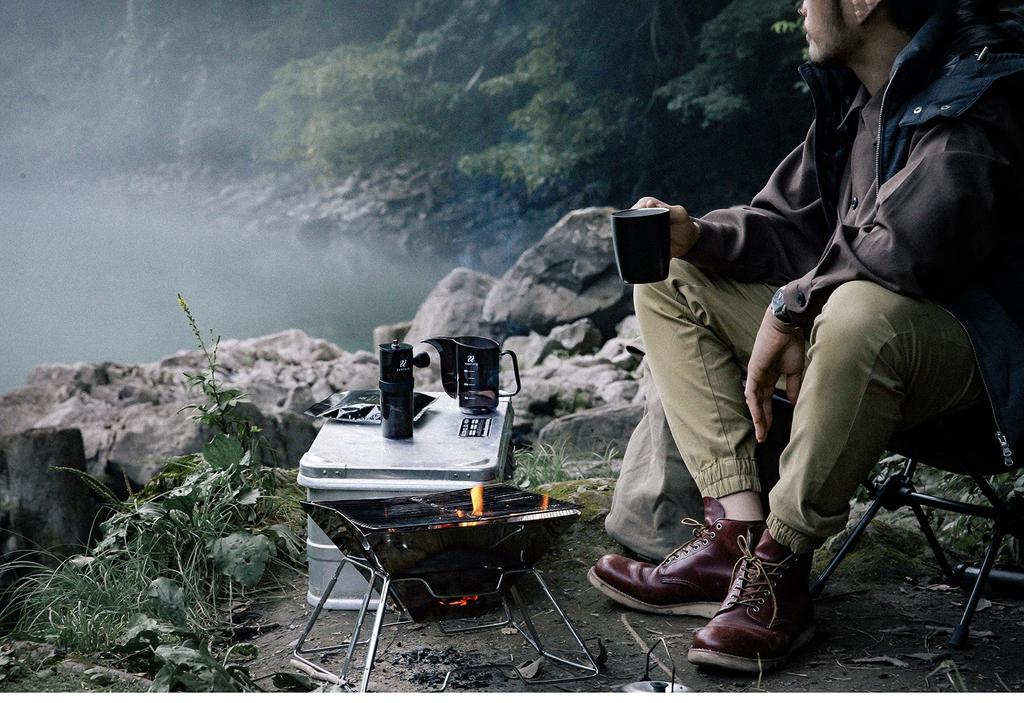 Zebrang ZB-HCM-2B Hand Coffee Grinder, Washable, for Outdoor Camping, 2 Cups