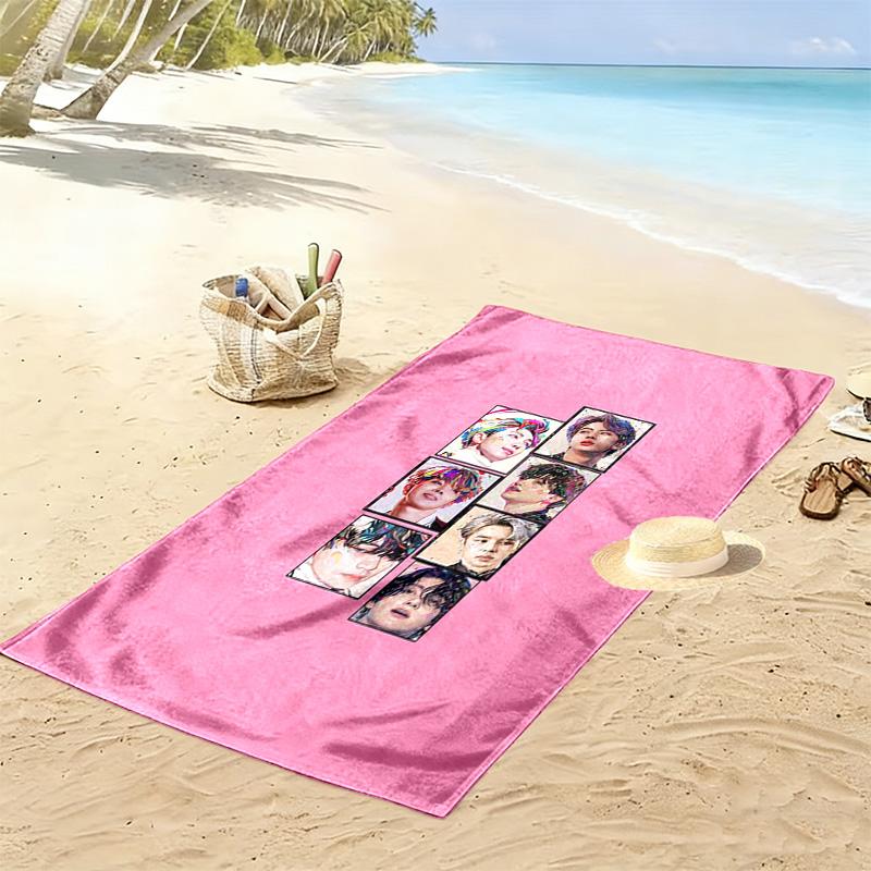 Harmony BTS's Journey beach towel Beach towel for vacation photos Portable for travel swim quick-drying swim towel seaside Fashion Comfort
