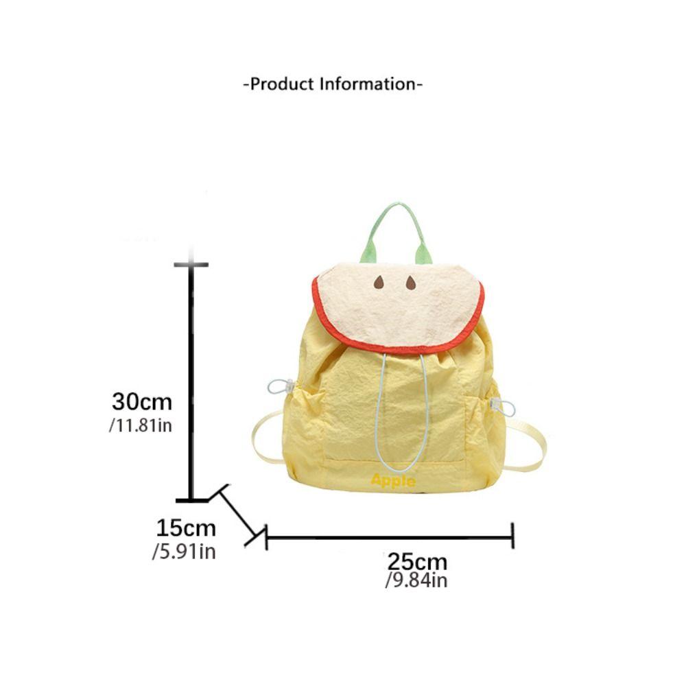 Travel Outdoor Drawstring Backpack Dopamine Color Hiking Shoulder Bag Fruit Nylon Backpack  Girls