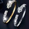 Nuovo Bracciale Maculato Leopardo Moda Europea e Americana Bracciale Aperto Lusso Leggero ed Elegante per Uomo e Donna