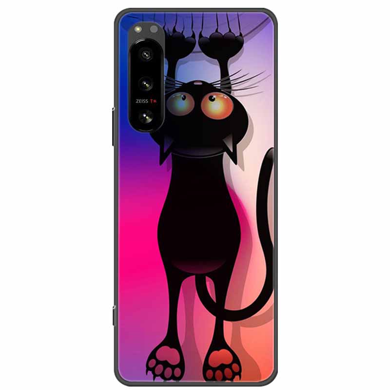 Pro Sony Xperia 5 / 5 II / 5 III Pouzdro TPU Měkký Silikon Nárazuvzdorná Pouzdra pro Sony Xperia 5 III Kryt Telefonu 5II 5III Vlk Lvi