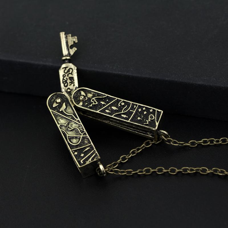 Fashion Grimm Box Key Can Open Necklace Bronze Alloy Pendant Necklace for Men Women Lolita Vintage Jewelry Accessories
