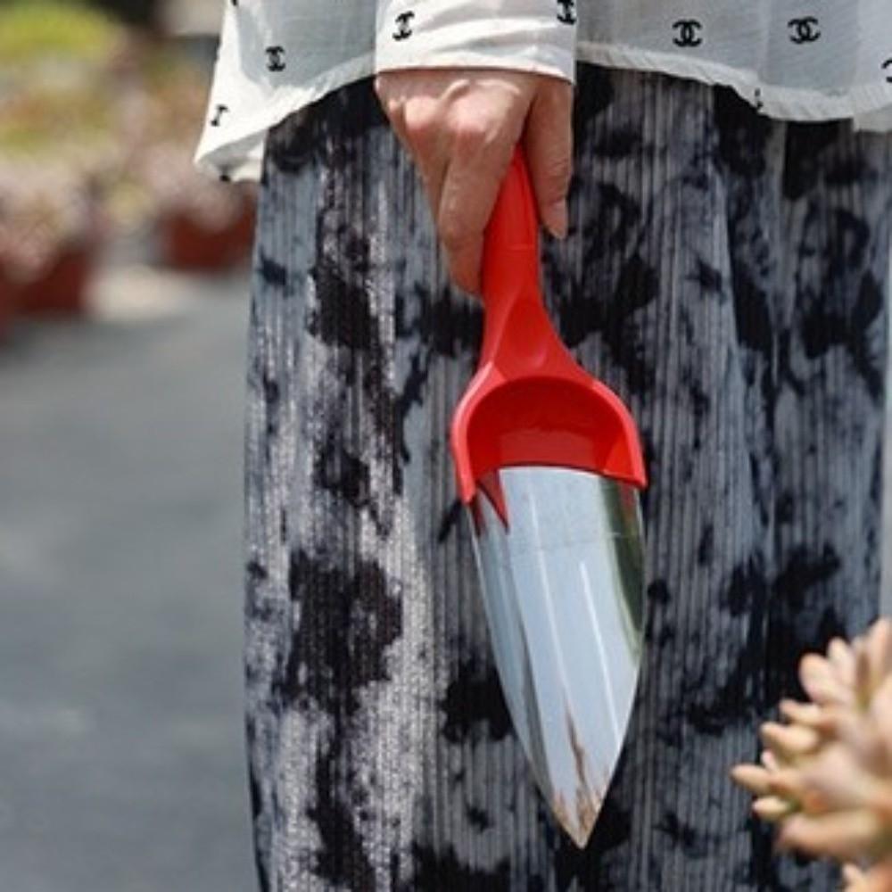Stainless Steel Gardening Shovel Thickened Heavy-Duty Garden Trowel Anti Slippery Handle One-Piece Molding Planting Shovel