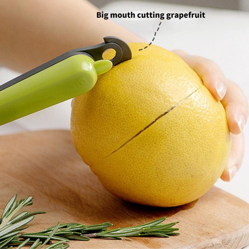 PP and ABS Orange Peeling Instrument Comfortable Handle Citrus Peeling Tool Space Saving Skinner with Hanging Hole