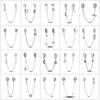 925 Silver Safety Charms Series Snowflakes Stars Moon Heart Bow Fit Original Bracelets DIY Jewelry Gift for Women