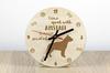 American Staffordshire Terrier, Amstaff - clock with dog, wooden clock with engraving, personalised clock by Art-Dog