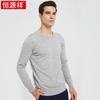 Hengyuanxiang Men's Fine Spun Pure Cashmere Crew Neck Sweater
