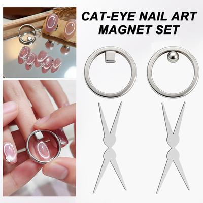 Magnetischer Katzenaugen-Nagellack - Anfängerfreundliches Maniküre-Werkzeug Mit Wirbelndem Glitzer-Effekt, Einfacher Gel- & Lack-Applikator