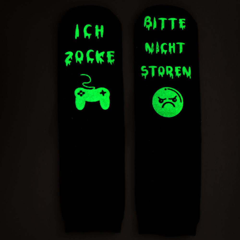 Leuchtende rutschfeste Gaming-Socken bis zur Wade - Outdoor-tauglich, Trendige Übergröße Bestseller für Europa und Amerika