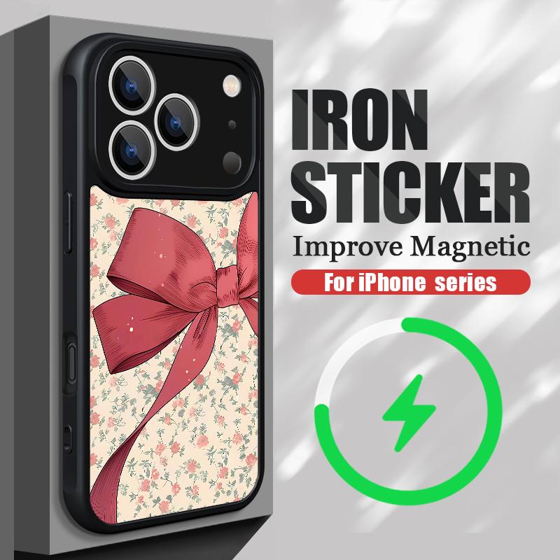 Colorful Bowknots Pattern Case For iPhone 17 Pro Max Funda iPhone 16 15 14 13 Pro Max Rugged Bumper Magnetic For Magsafe Shockproof Cover