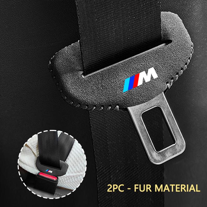 Hot 2025 2pcs Car Seat Belt Buckle Clip Cover Seatbelt Plug Protector Case For BMW M X1 X3 X5 X6 X7 E30 E90 M3 E84 E83 E91 E70 F
