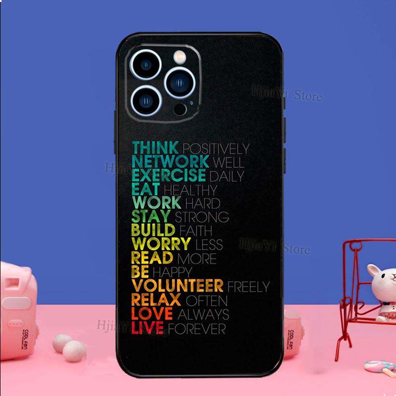 Gym Fitness Bodybuilding Phone Case For iPhone 16 15 12 13 Mini 11 14 Pro XS Max Plus X XR Silicone Cover