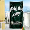 Philadelphia Eagles Customize Text Beach Towel Super Soft Absorbent Suitable For Sports Travel Swimming Yoga Bathroom Beach And Pool