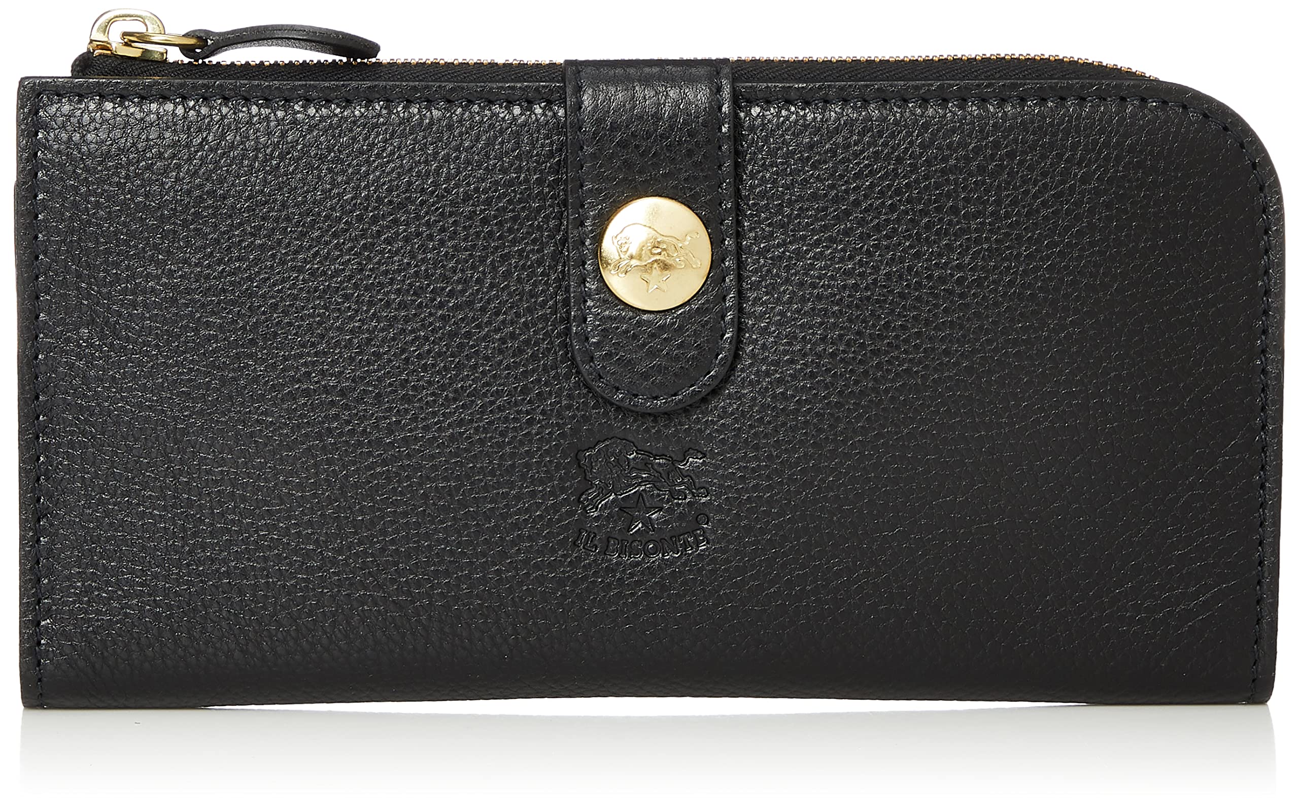 

Il Bisonte Long Wallet Black Men s SCW011PV0005, [Used]