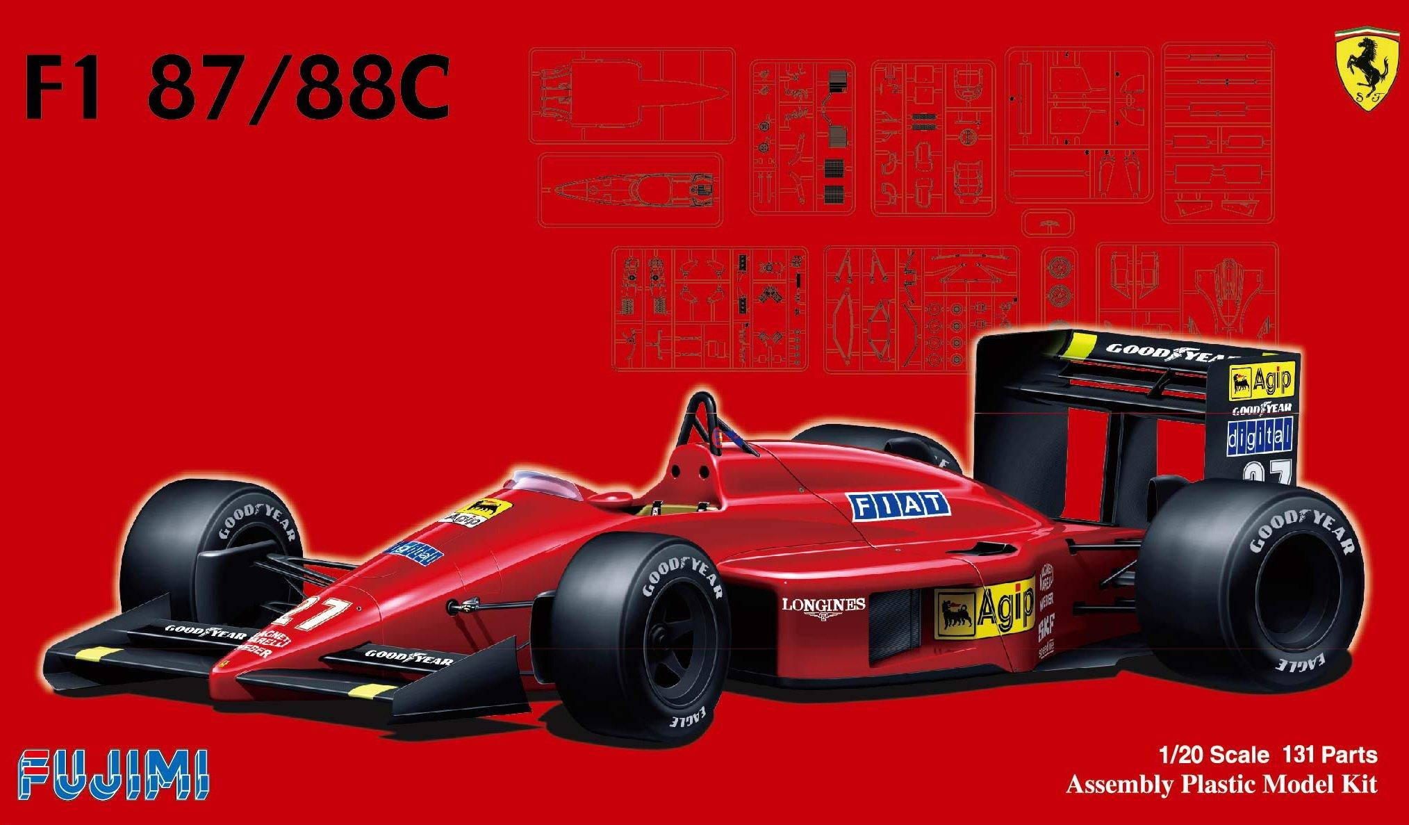 

Пластиковая модель Ferrari серии Grand Prix Fujimi Model 1/20 No.6 F1-87/88C