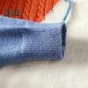 Autumn Winter Men Sweater Color Blocking Slicing Design Round Neck Loose Knitted Pullover Thick Warm Bottoming Sweater Casual Wear Work Dating Sweater