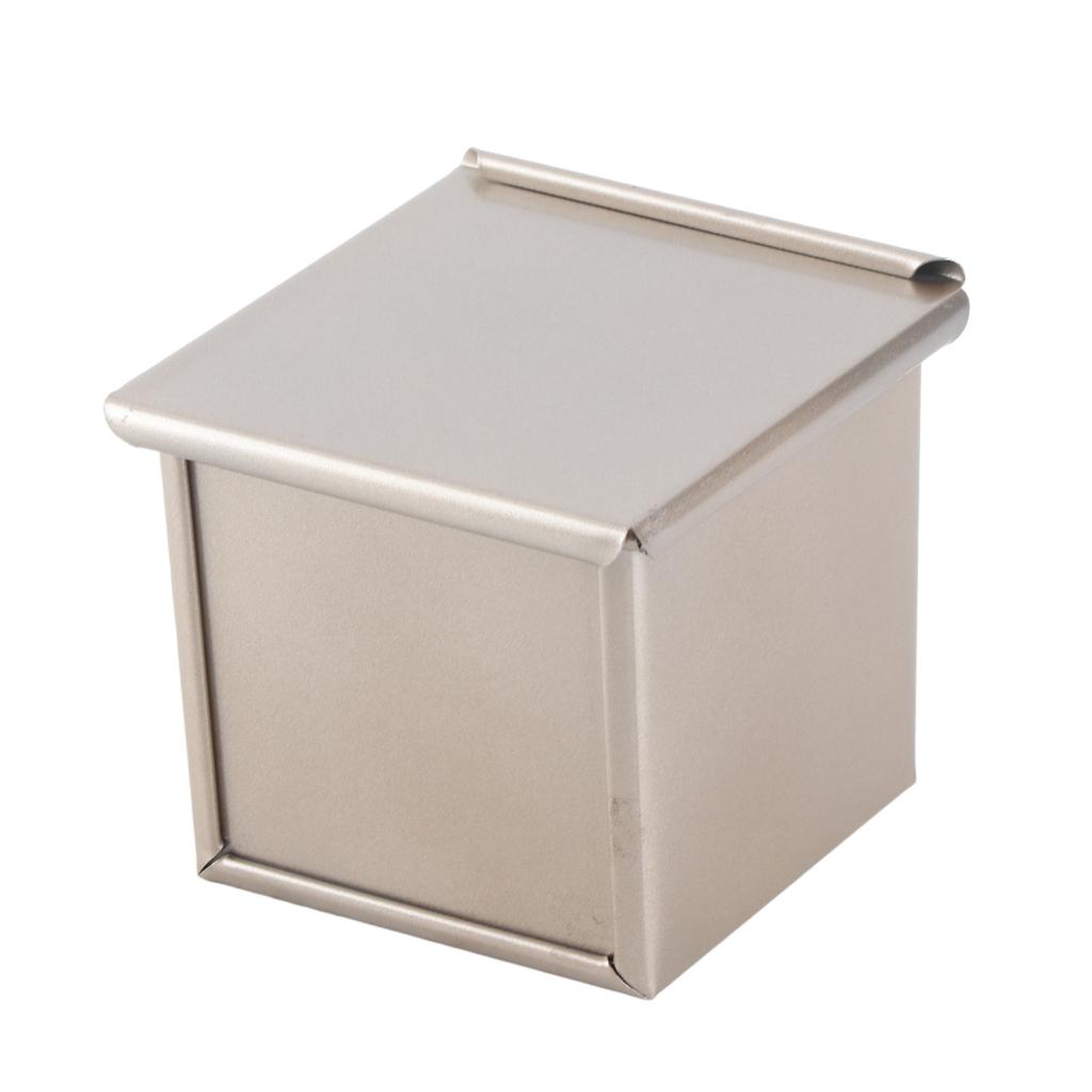 Brot Toast Box Form Goldener Kohlenstoffstahl Antihaft Geripptes Design Kastenform mit Deckel zum Backen im Ofen