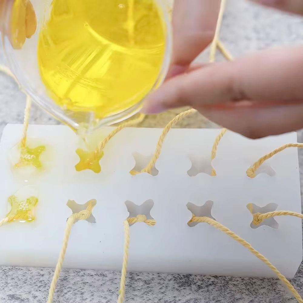 Mini Flower 3D Flower Candle Mold 3D Simulation Flowers Soap Mold Handmade