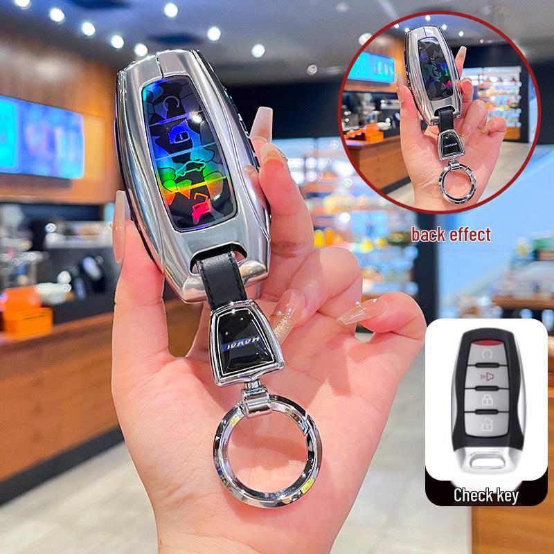 Compatible Metal Buckle Key Cover for Great Wall Haval: H2S, M6, F5, F7X, Big Dog, Divine Beast, Fierce Dragon, Dragon Max, Owl