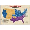 LGDSBHH Maps of The American Civil War Are Used As Learning Classroom Poster Education Poster 12x18inch(30x45cm)