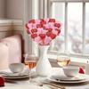 10-Piece Glitter Foam Heart Picks for Valentine's Day, Mother's Day, Gift Vases, Decorations, Birthday Parties