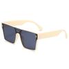Vintage Square Sunglasses Woman Big Frame Mirror Solid Color Sun Glasses Summer Traveling Shades UV400  Feminino