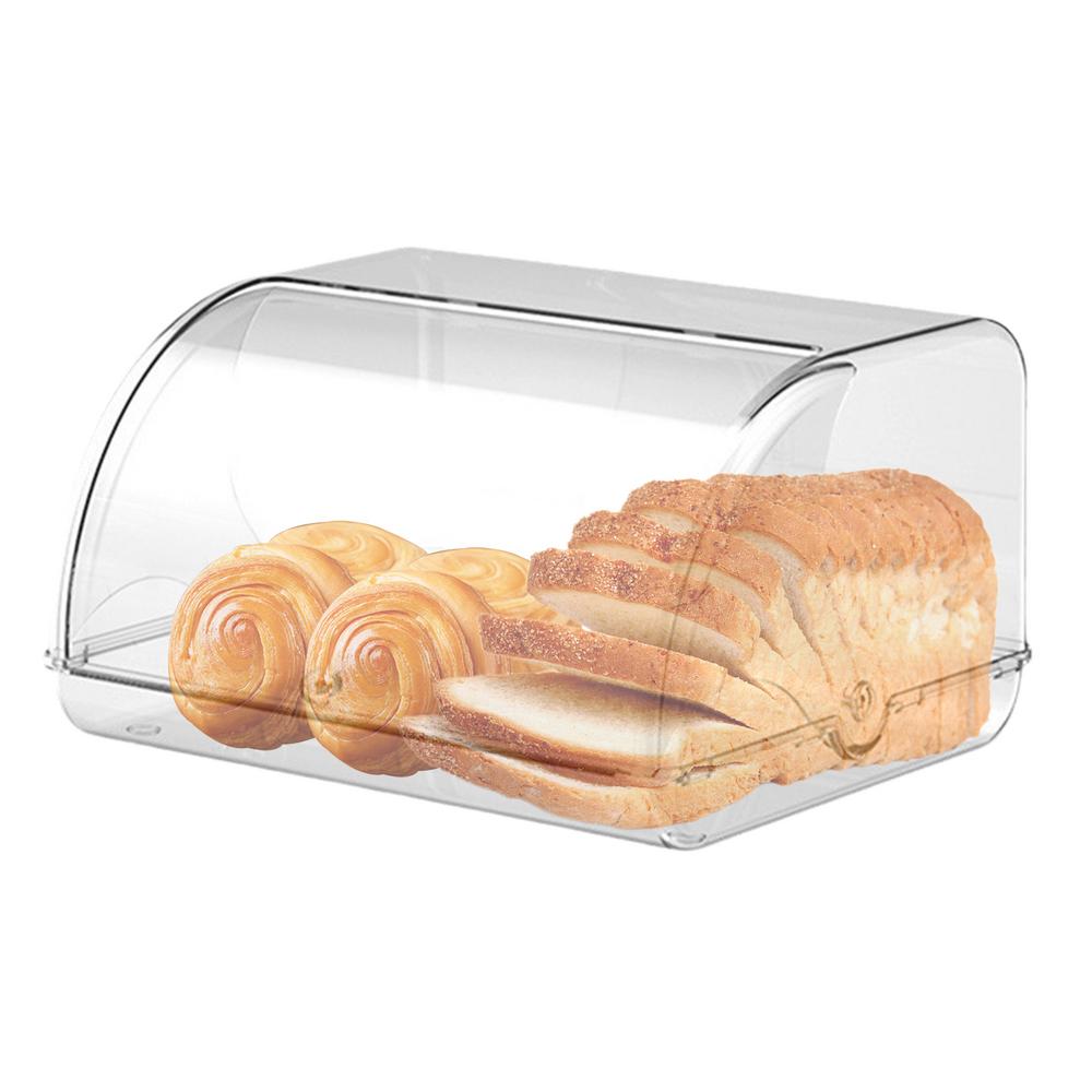 Brotkasten für Küchenarbeitsplatte Brothalter mit Deckel Make-up-Organizer Schreibtisch-Aufbewahrungsbox für hausgemachtes Brot Bagels Muffins Brötchen