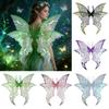 Magical Sparkling Fairy Wings Two-color Flower Angel Wings Colorful Elf Cosplay Wing for Women Girls