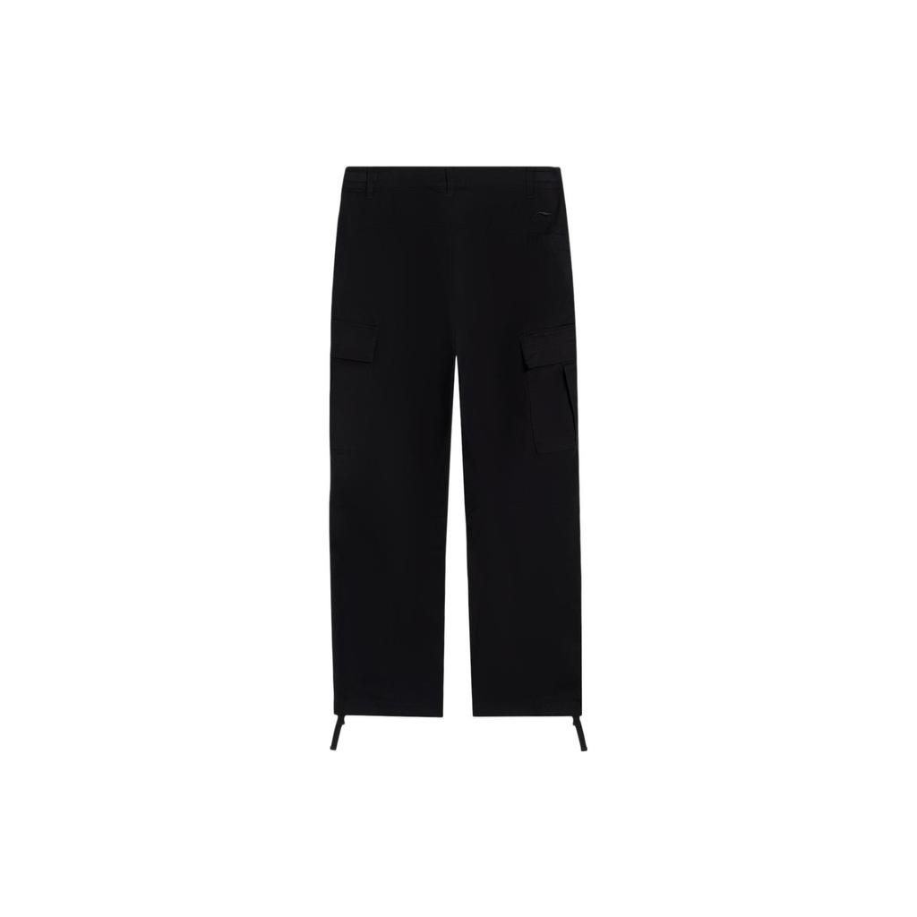 Li-Ning Skateboarding Graphic Straight Cargo Pants 'Black' Men's AKXS801-3